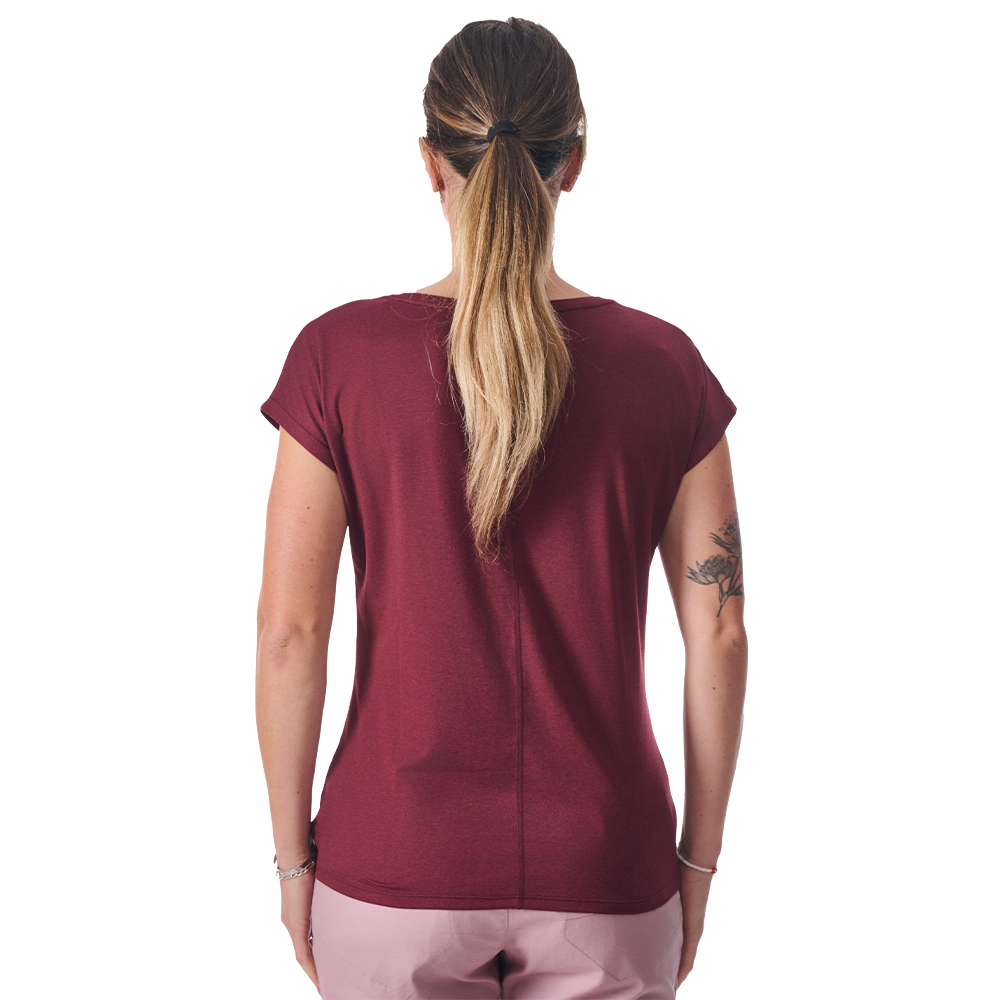 T-SHIRT-SELENA-MAHOGANY-PORTE-DOS