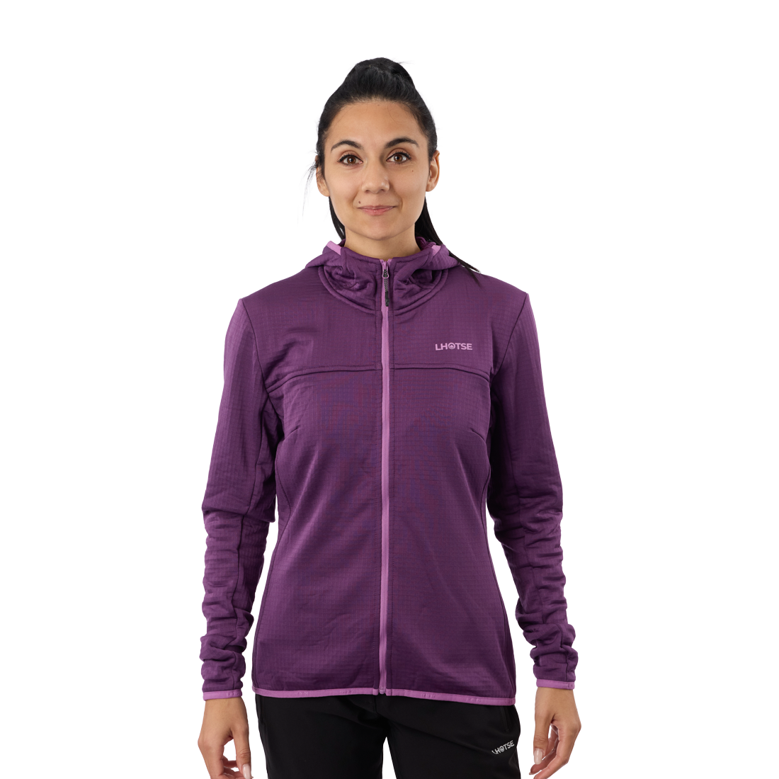 Polaire stretch en grid pour femme et la pratique du sport outdoor