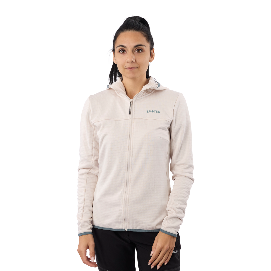 Polaire stretch en grid pour femme et la pratique du sport outdoor