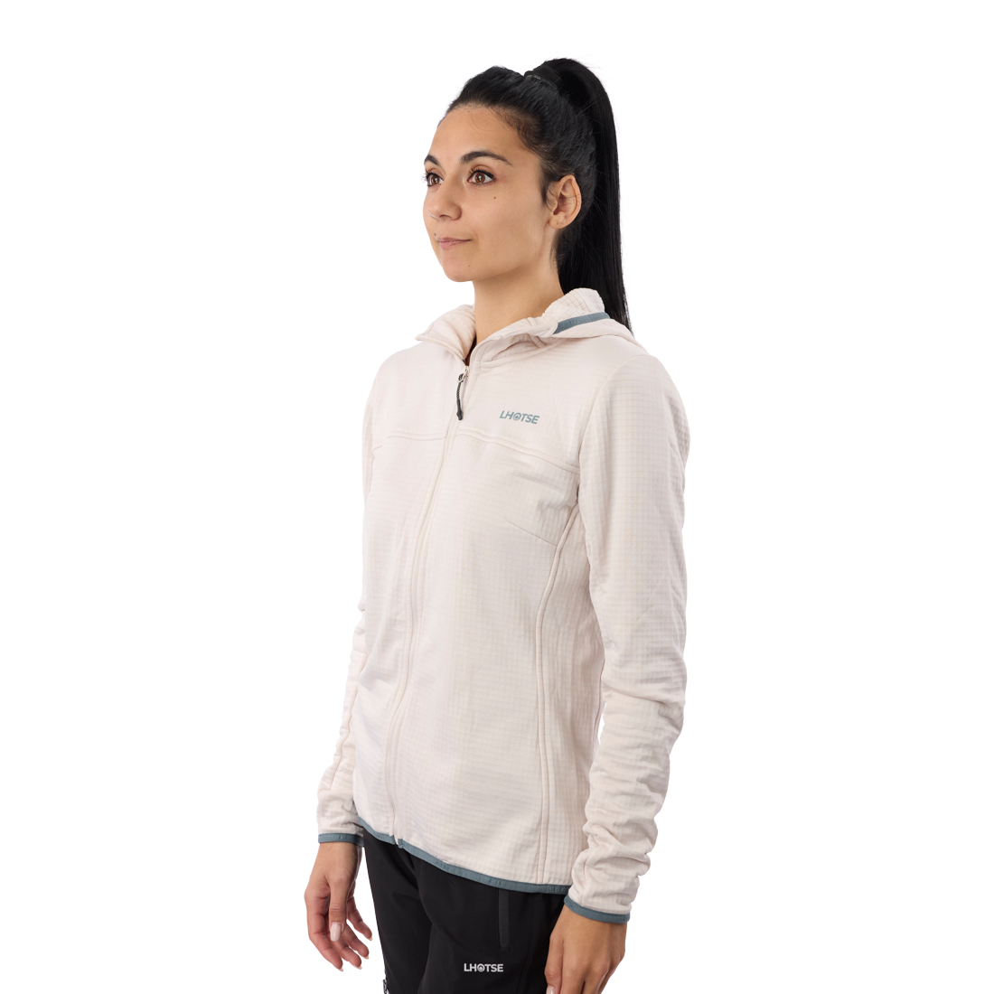 Polaire stretch en grid pour femme et la pratique du sport outdoor